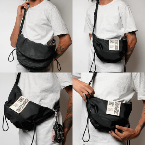 Black con Cardio Baby Bag Red