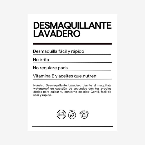 DESMAQUILLANTE LAVADERO