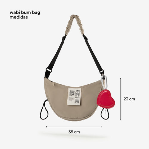 Beige con Cardio Baby Bag Red