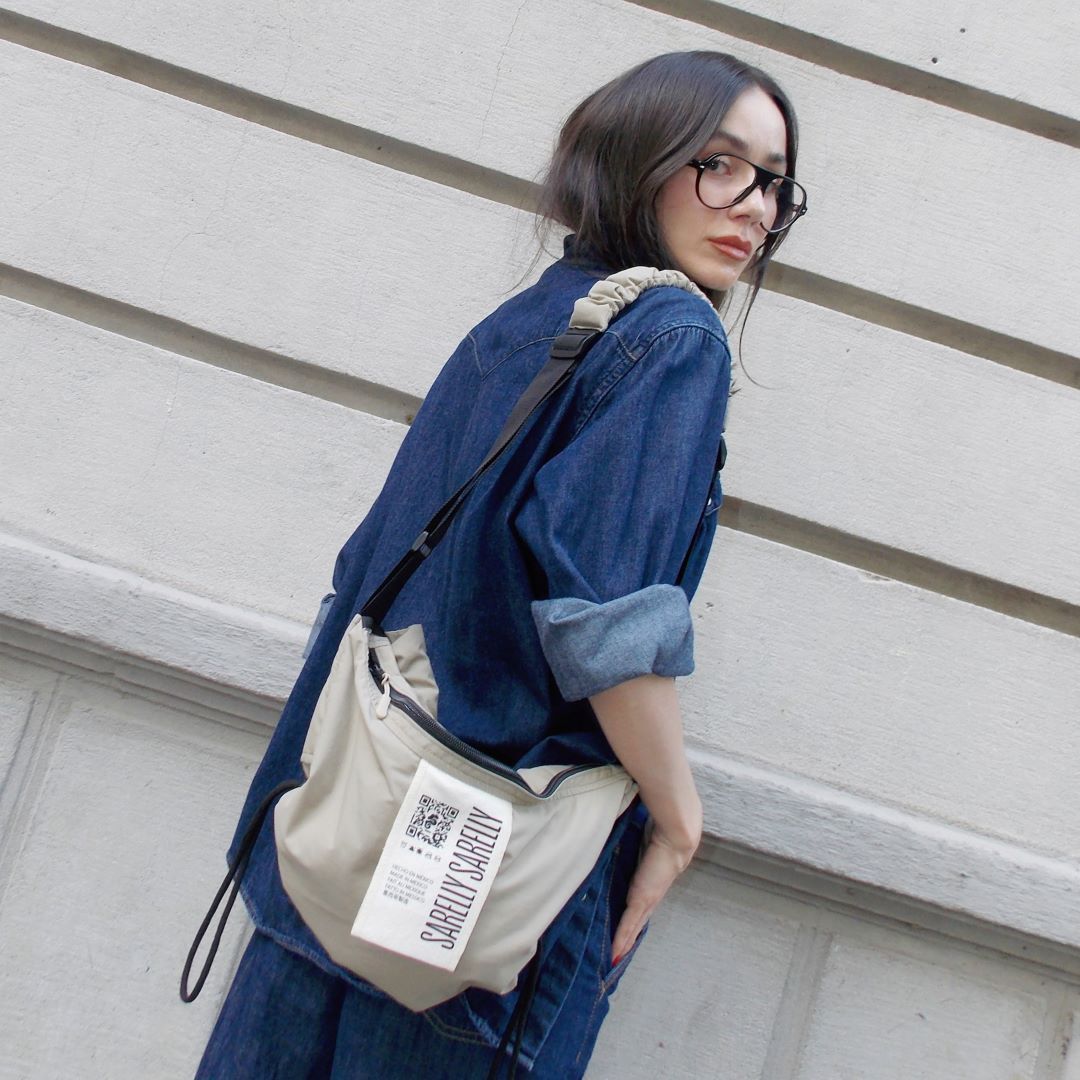 Beige con Cardio Baby Bag Red