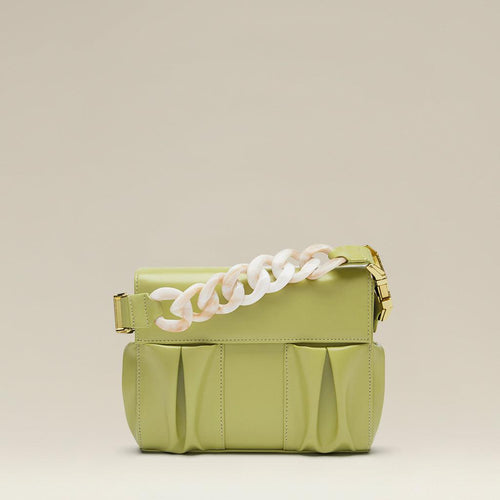 Marmoleada beige con piel green