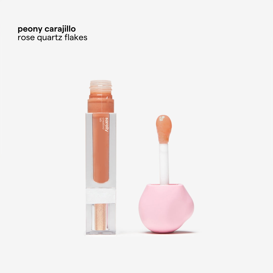 Peony Carajillo and Rose Quartz flakes