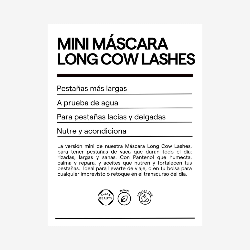 Mini Máscara Long Cow Lashes