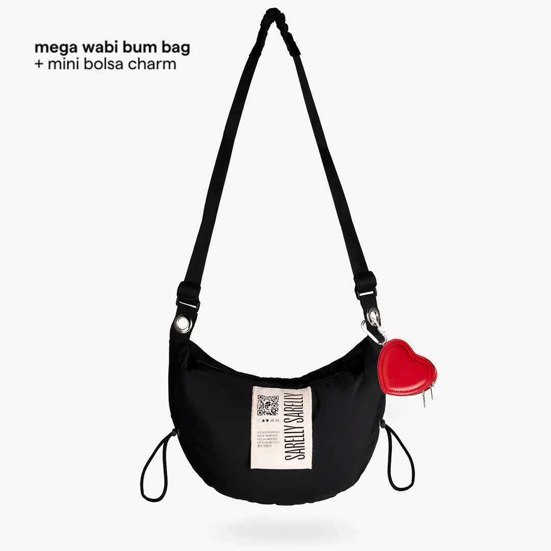Black con Cardio baby Bag Red