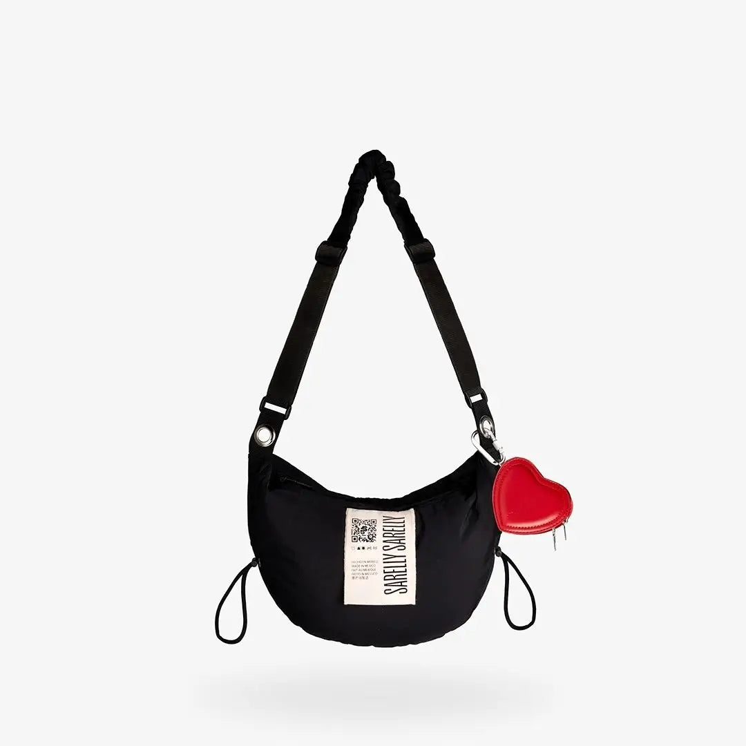 Black con Cardio Baby Bag Red