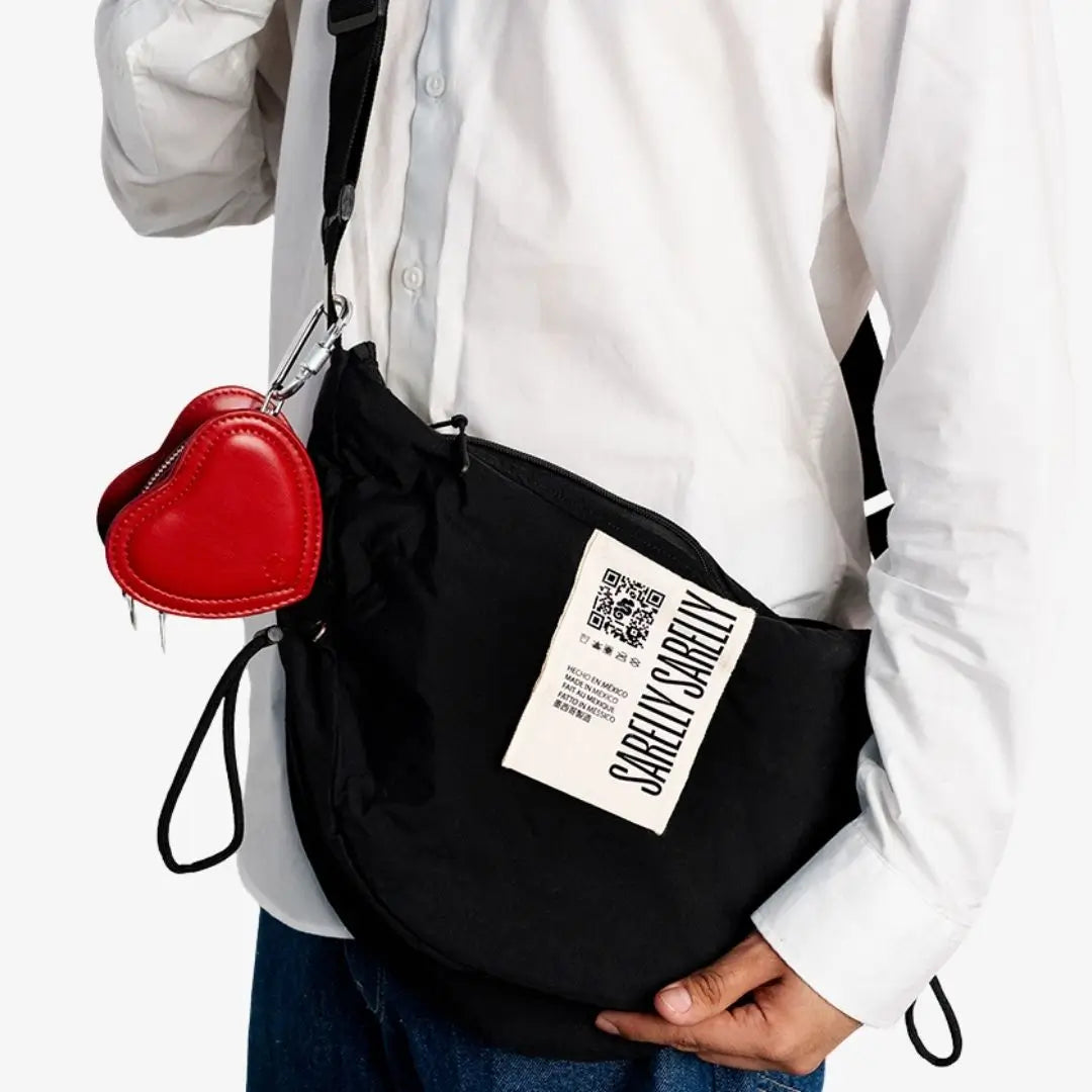 Black con Cardio Baby Bag Red