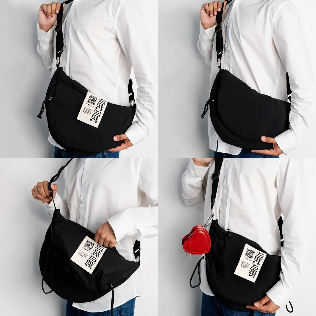 Black con Cardio Baby Bag Red