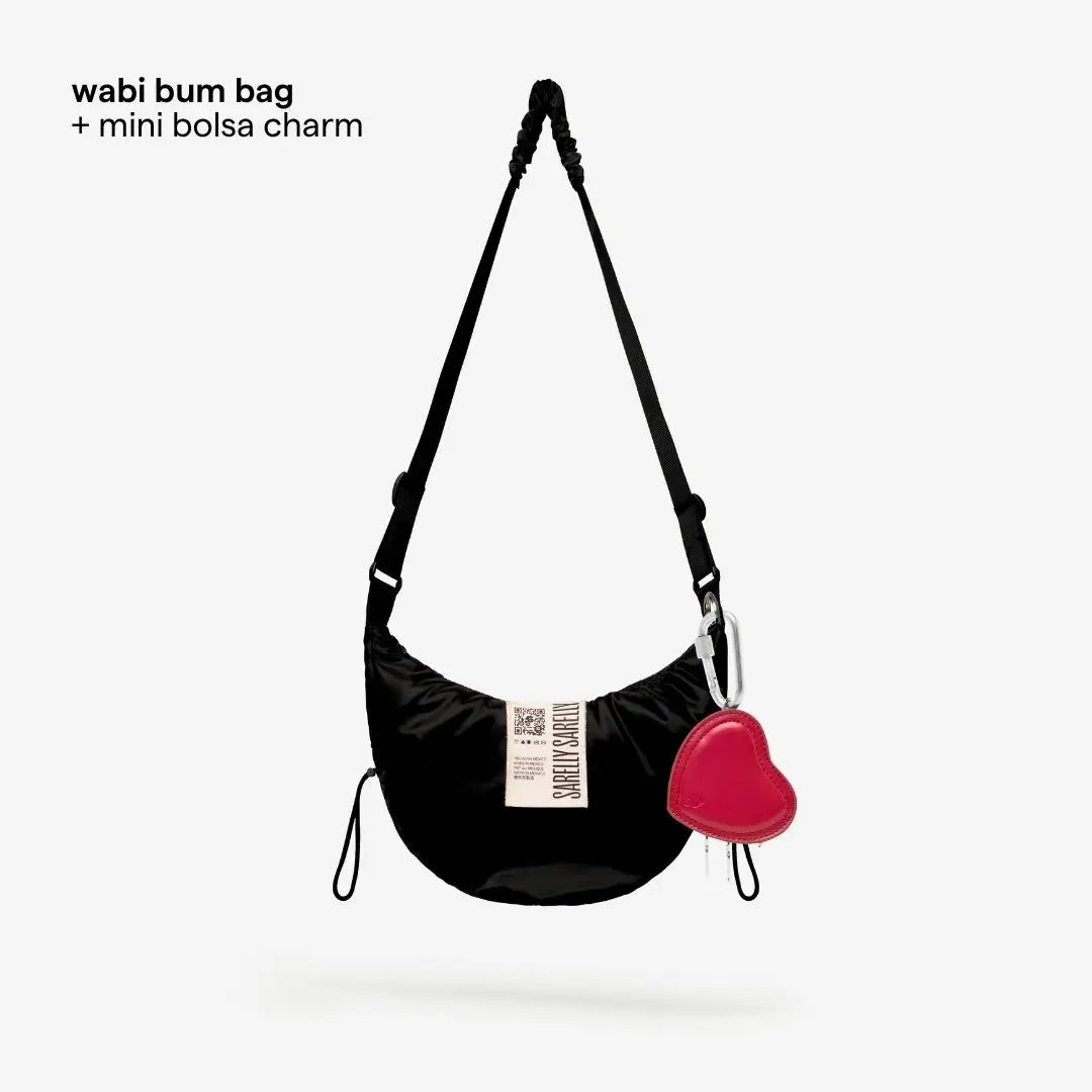 Black con Cardio Baby Bag Red